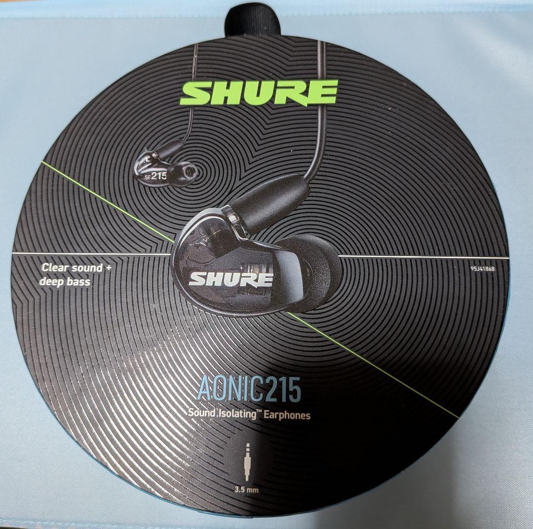 SHURE AONIC 215 SE215DYBK+UNI-A ブラック