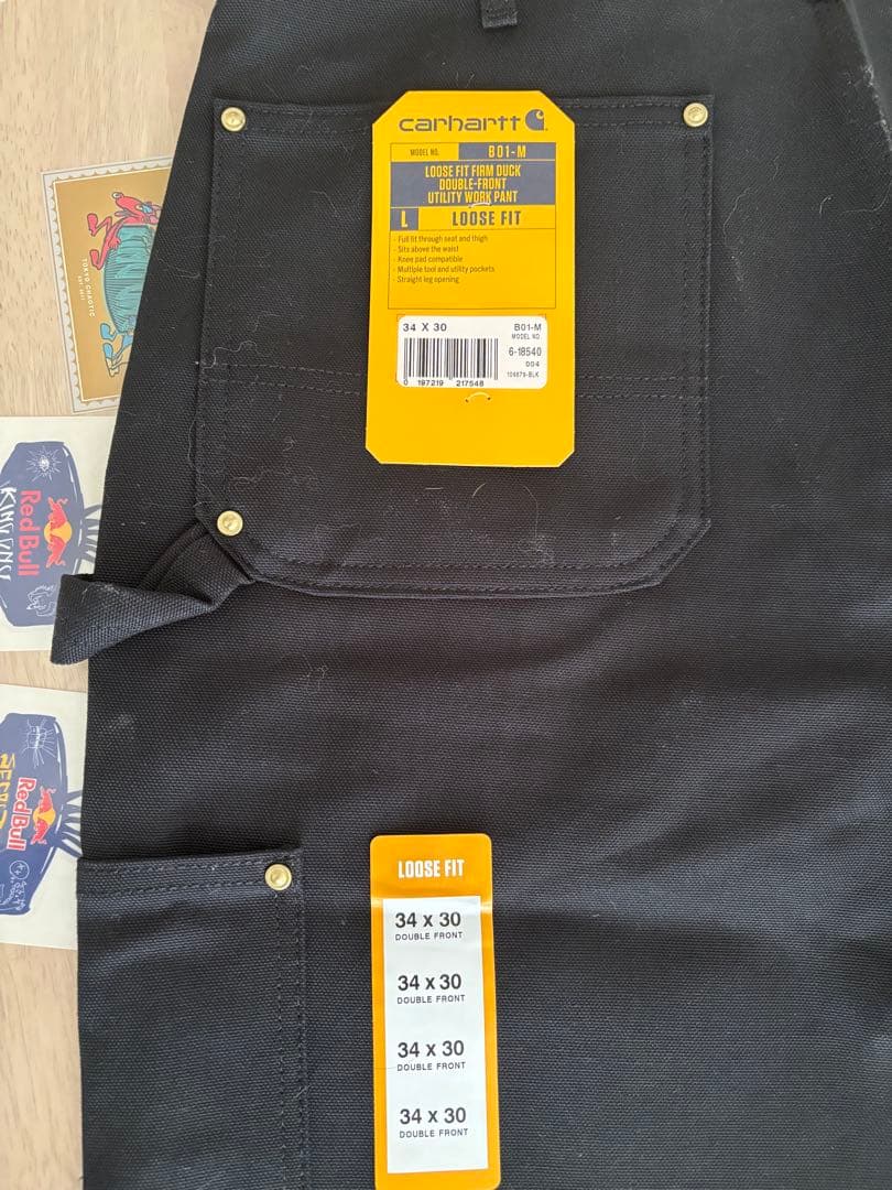 【USA製、ゴールデンサイズ】カーハート　ダブルニー　ペインターパンツ