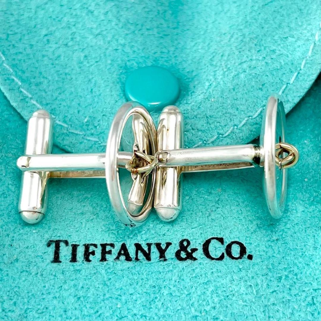 ティファニー ボタン カフス 750 925 コンビ Lp2fe
