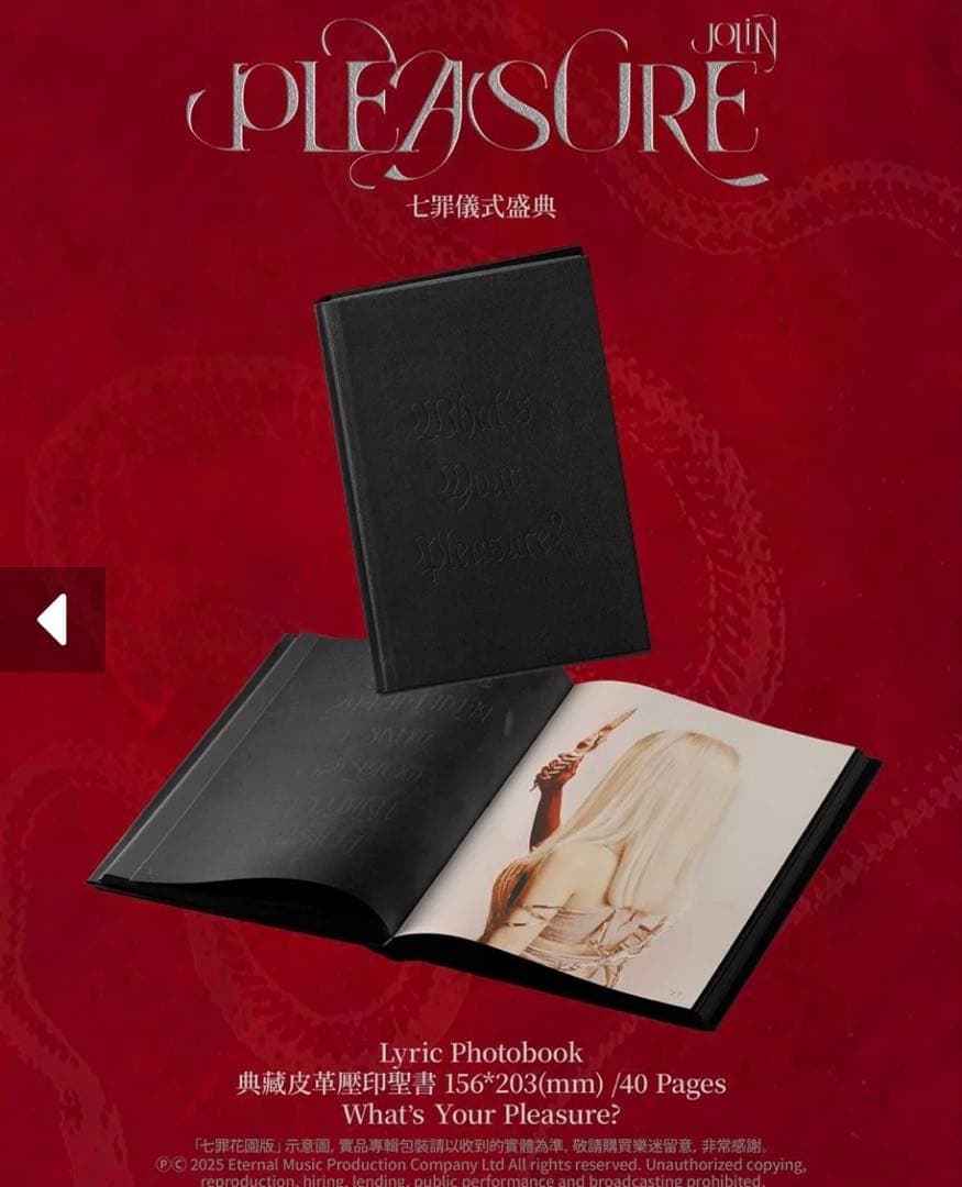 蔡依林 Jolin PLEASURE CDアルバム 限定盤 七罪花園版 ジョリン
