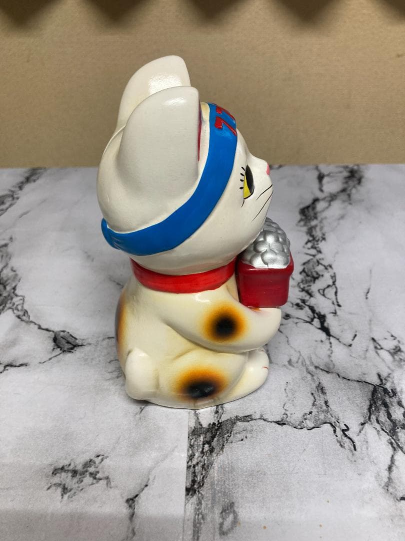 加藤工芸 777 フイバー 招き猫 貯金箱