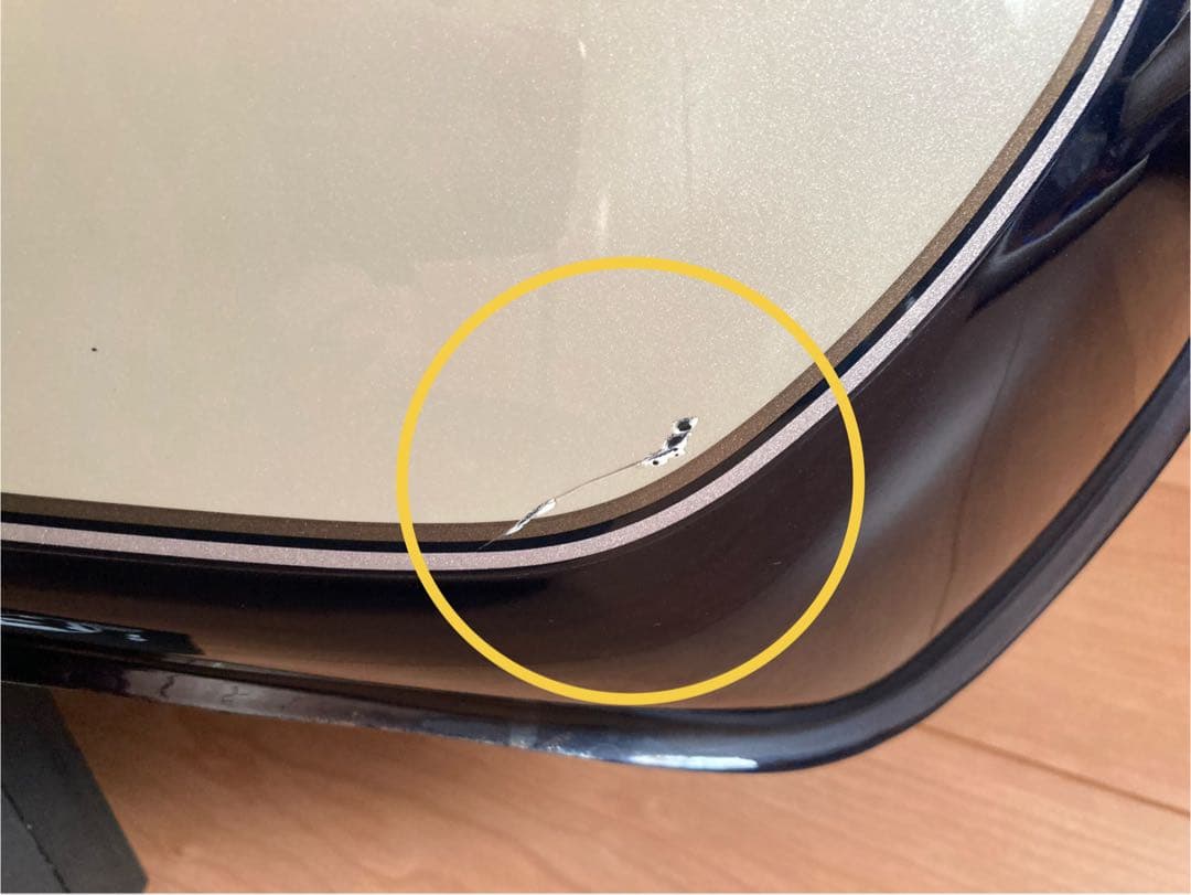 ヤマハ SR400 1JR 94年式 純正タンク ブルーイッシュブラック 紺