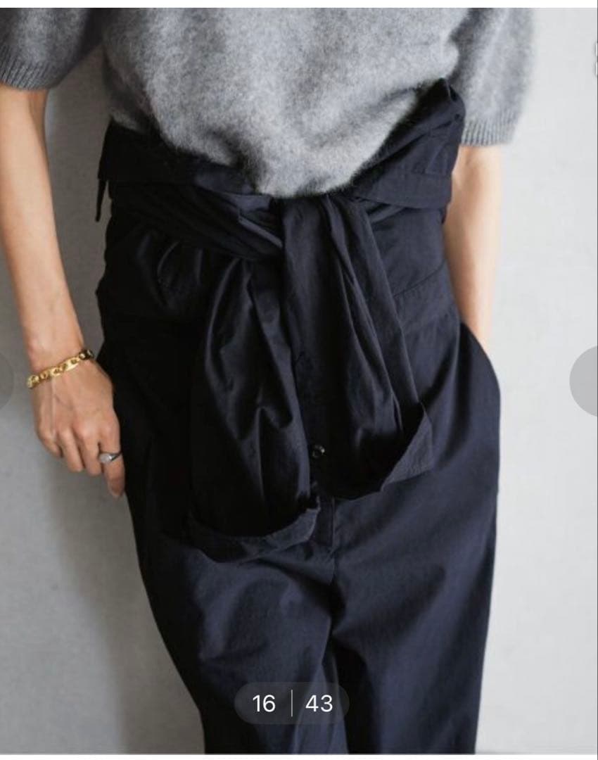 イエナ　ダンプツイル　ジャンプスーツ ネイビー サイズ36