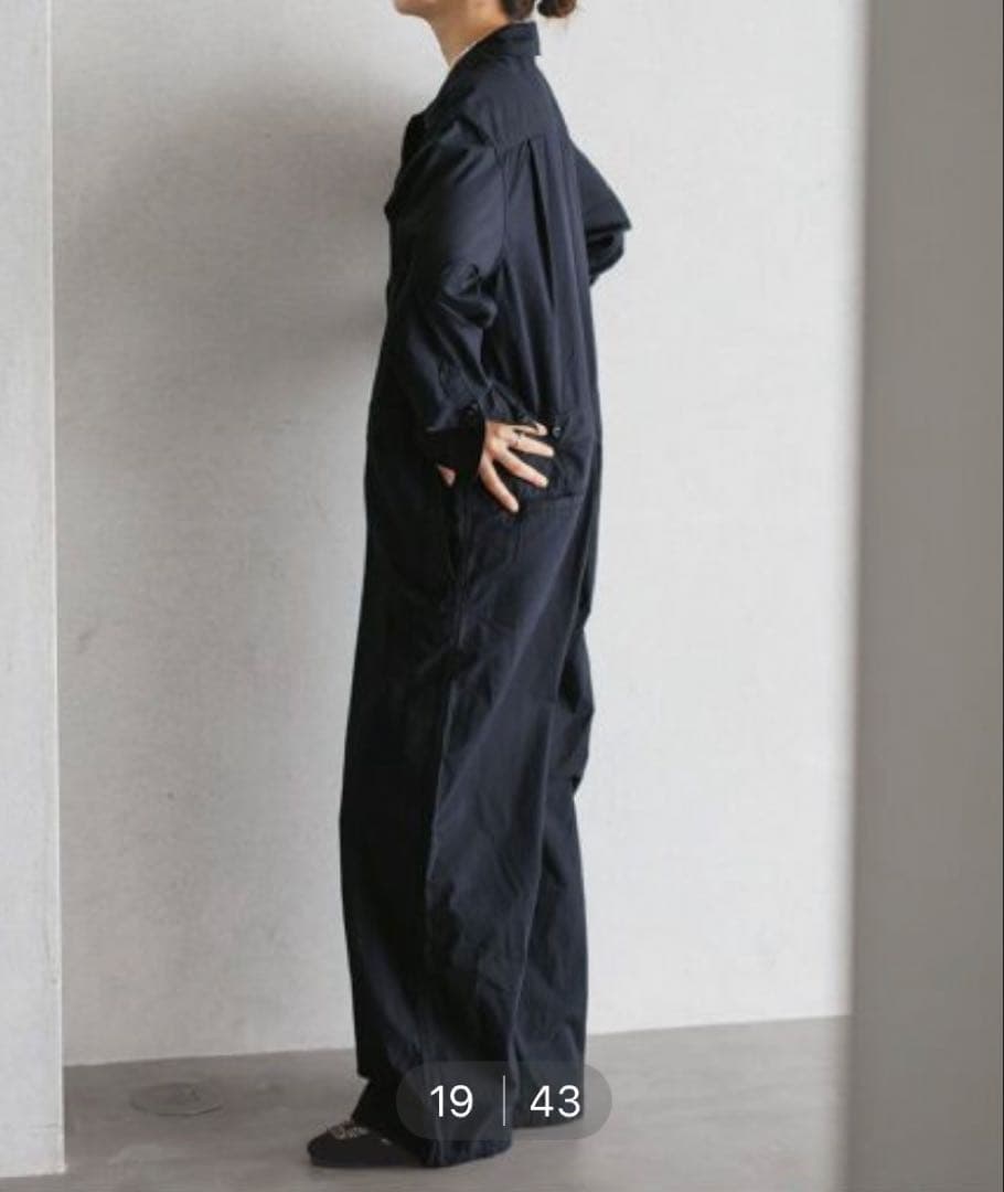 イエナ　ダンプツイル　ジャンプスーツ ネイビー サイズ36