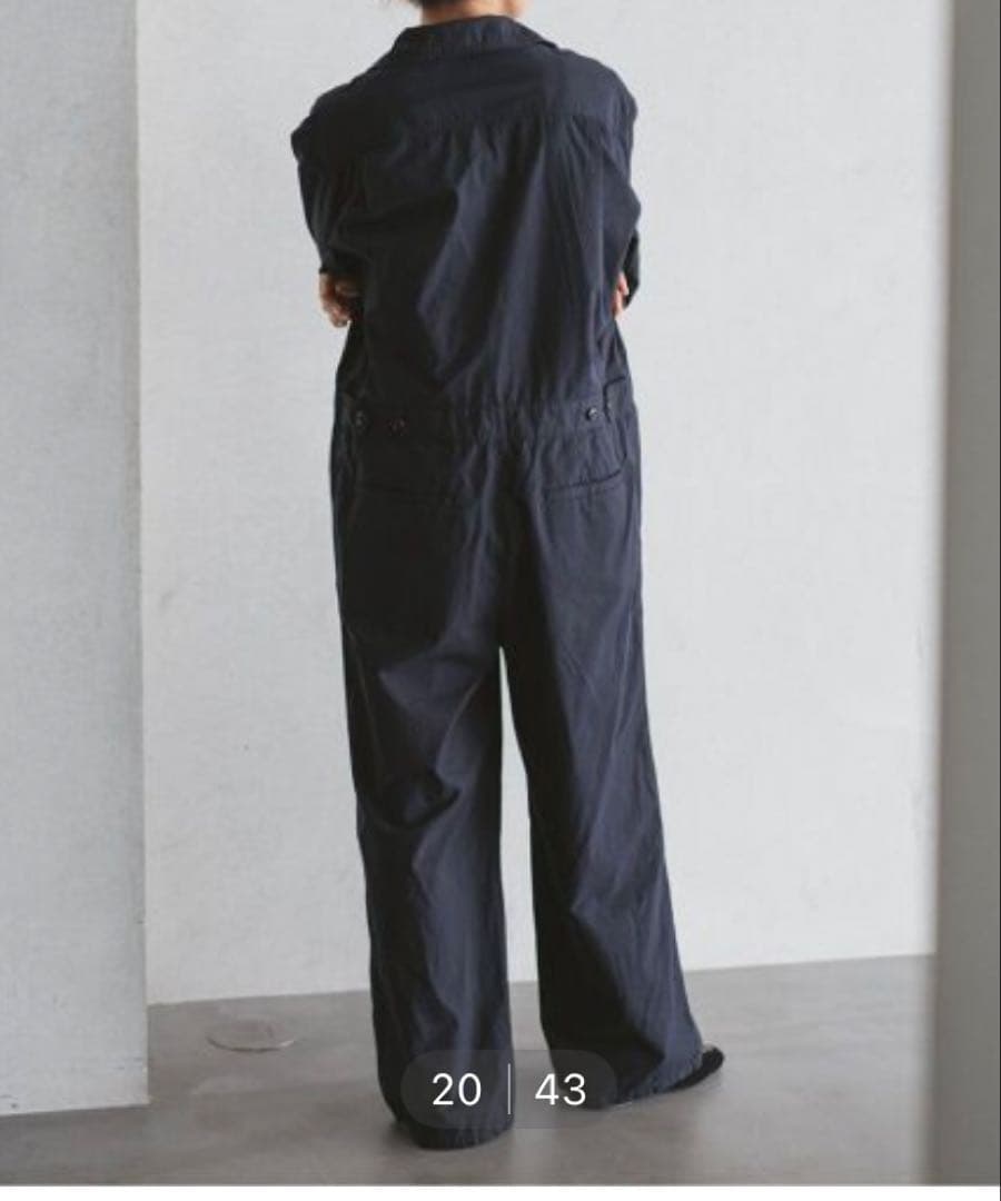 イエナ　ダンプツイル　ジャンプスーツ ネイビー サイズ36