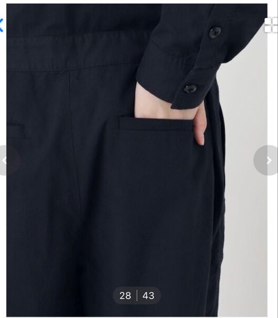 イエナ　ダンプツイル　ジャンプスーツ ネイビー サイズ36