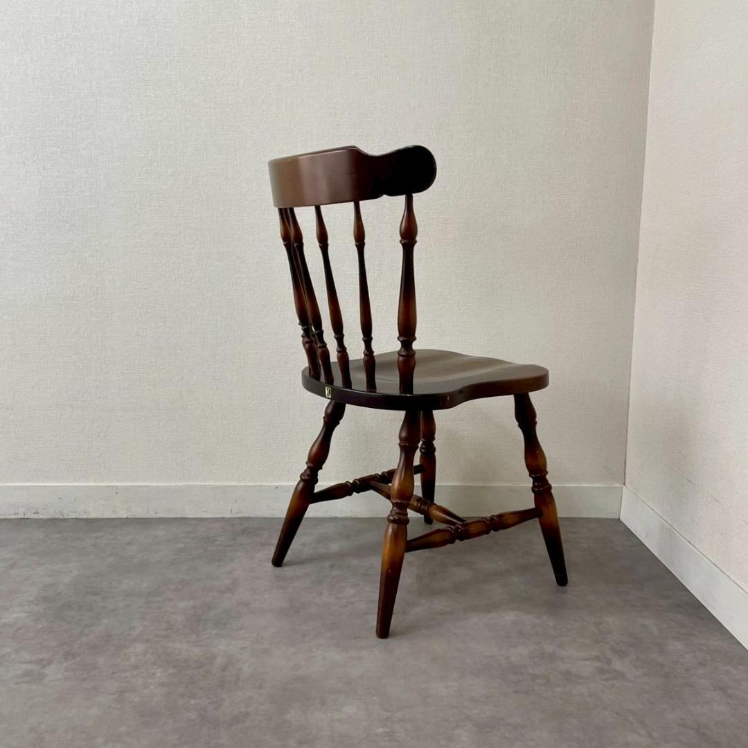 飛騨産業 キツツキマーク ウィンザーチェア 無垢材 国産家具 ヴィンテージ A