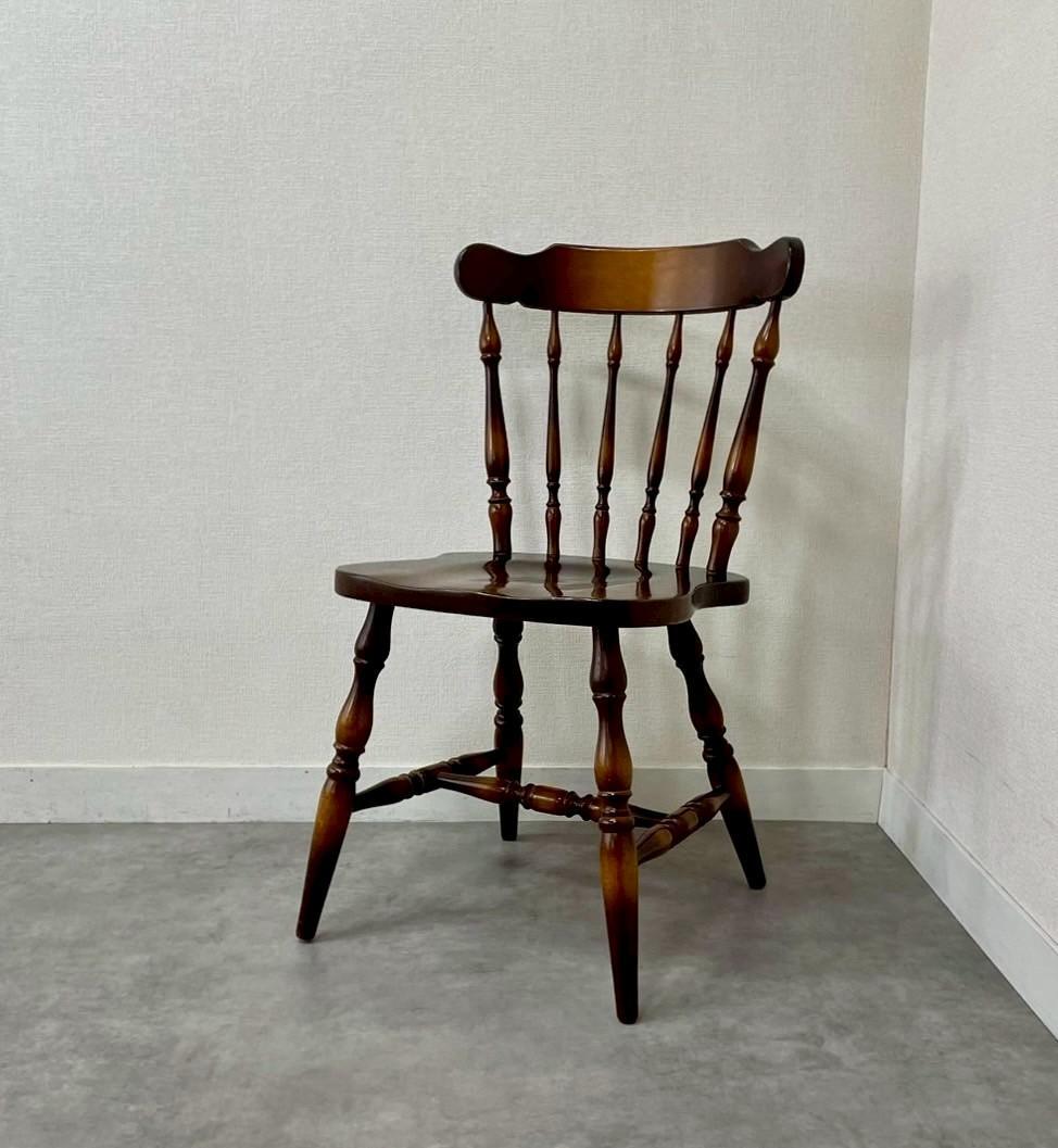 飛騨産業 キツツキマーク ウィンザーチェア 無垢材 国産家具 ヴィンテージ A