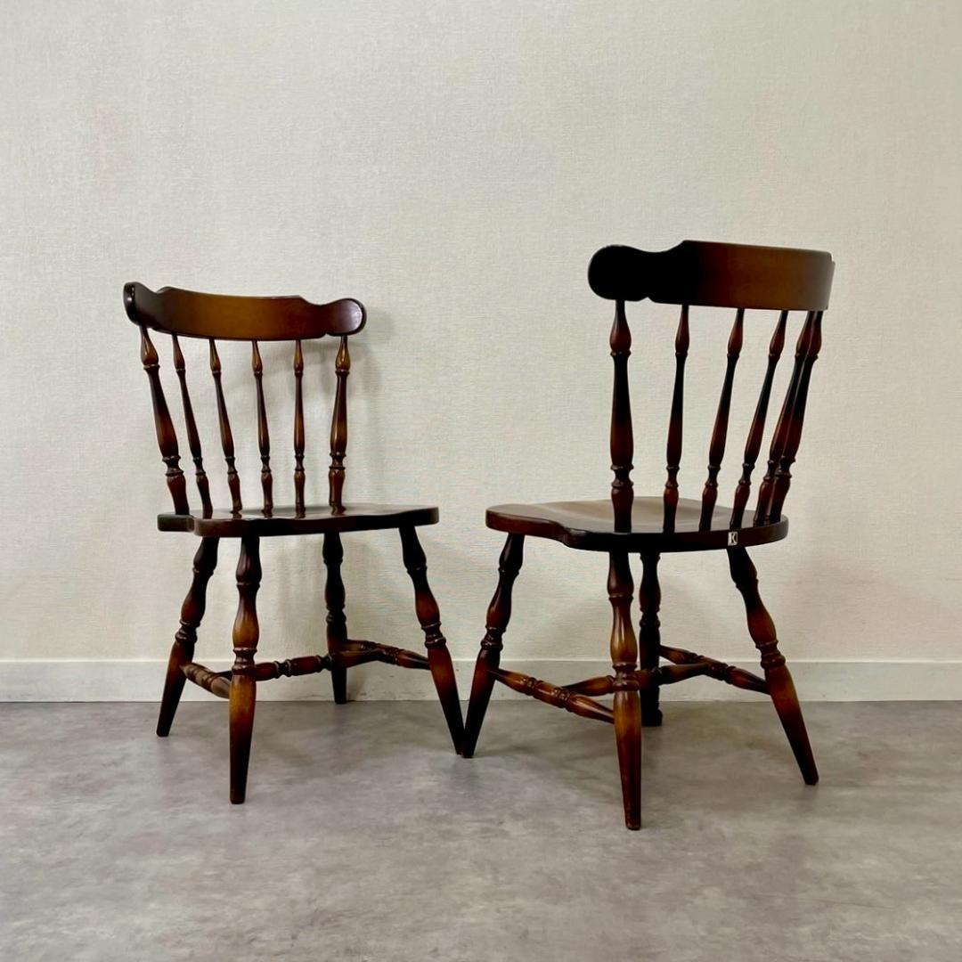 飛騨産業 キツツキマーク ウィンザーチェア 無垢材 国産家具 ヴィンテージ A