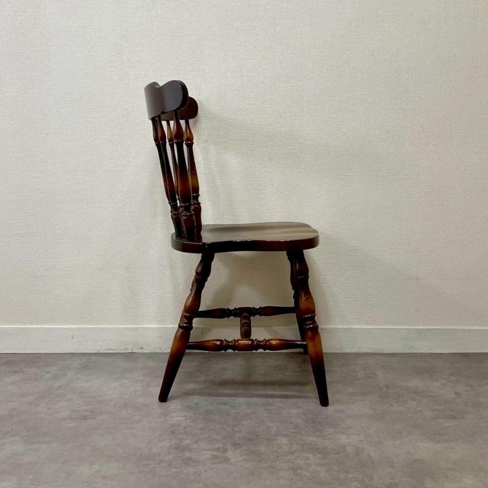 飛騨産業 キツツキマーク ウィンザーチェア 無垢材 国産家具 ヴィンテージ A