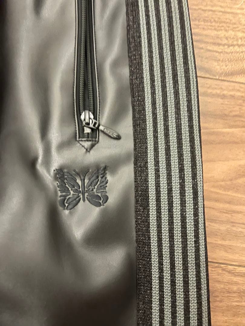 Needles ブラック レザーパンツ