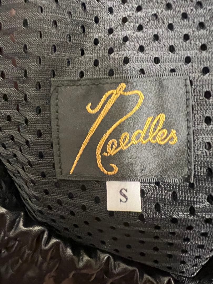 Needles ブラック レザーパンツ