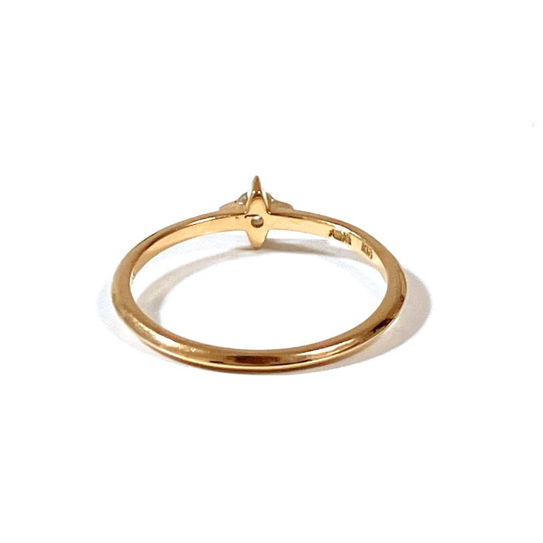 美品 アーカー シリウス リング ダイヤモンド 星 スター AHKAH