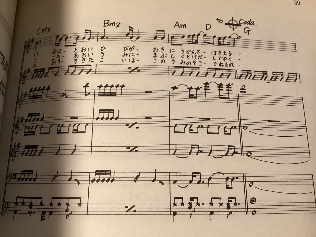 ★楽譜/堀江淳/硝子通り〜去りゆく季節の中で/バンドスコア/音楽春秋