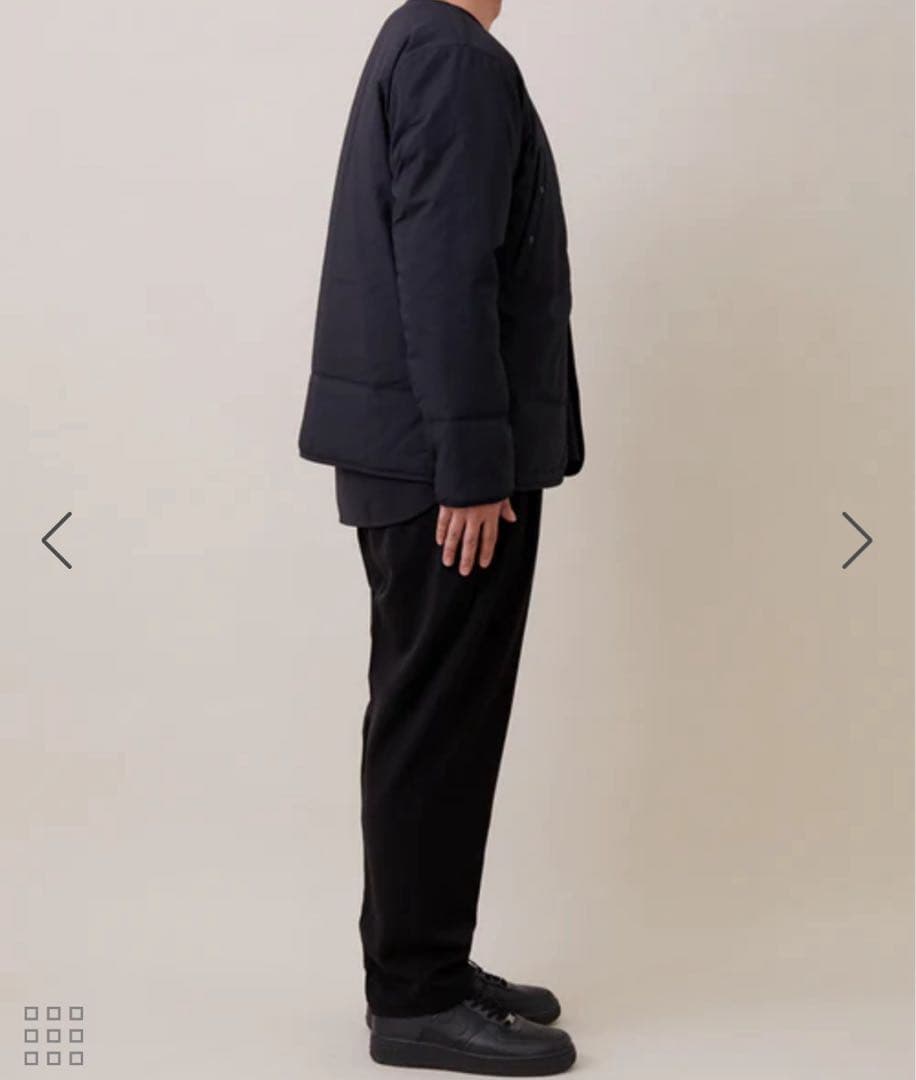 【※値下げ中】DESCENTE ddd ノーカラージャケット　ブラック