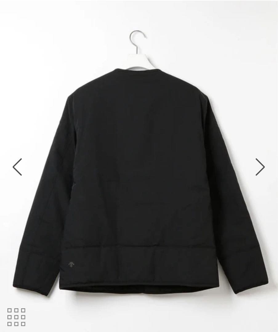 【※値下げ中】DESCENTE ddd ノーカラージャケット　ブラック