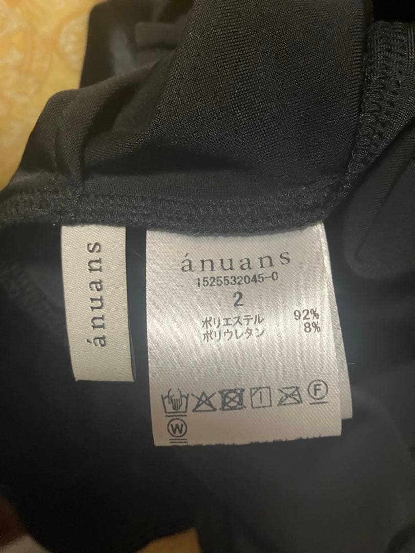 新品未使用 anuans ベロアカットオールインワン ブラック
