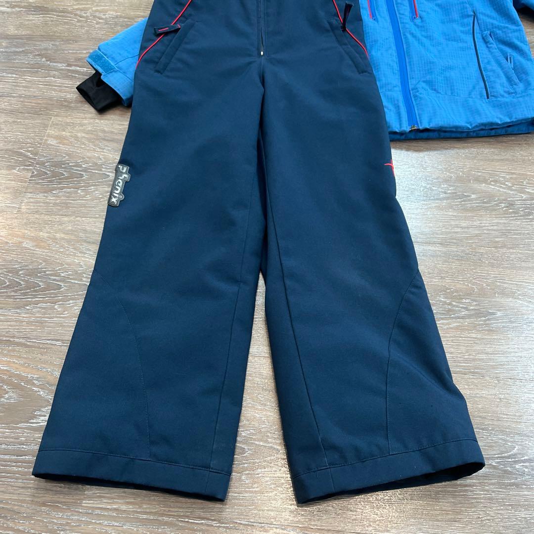 フェニックス 130 男の子　スキーウェア　青　ブルー　セットアップ