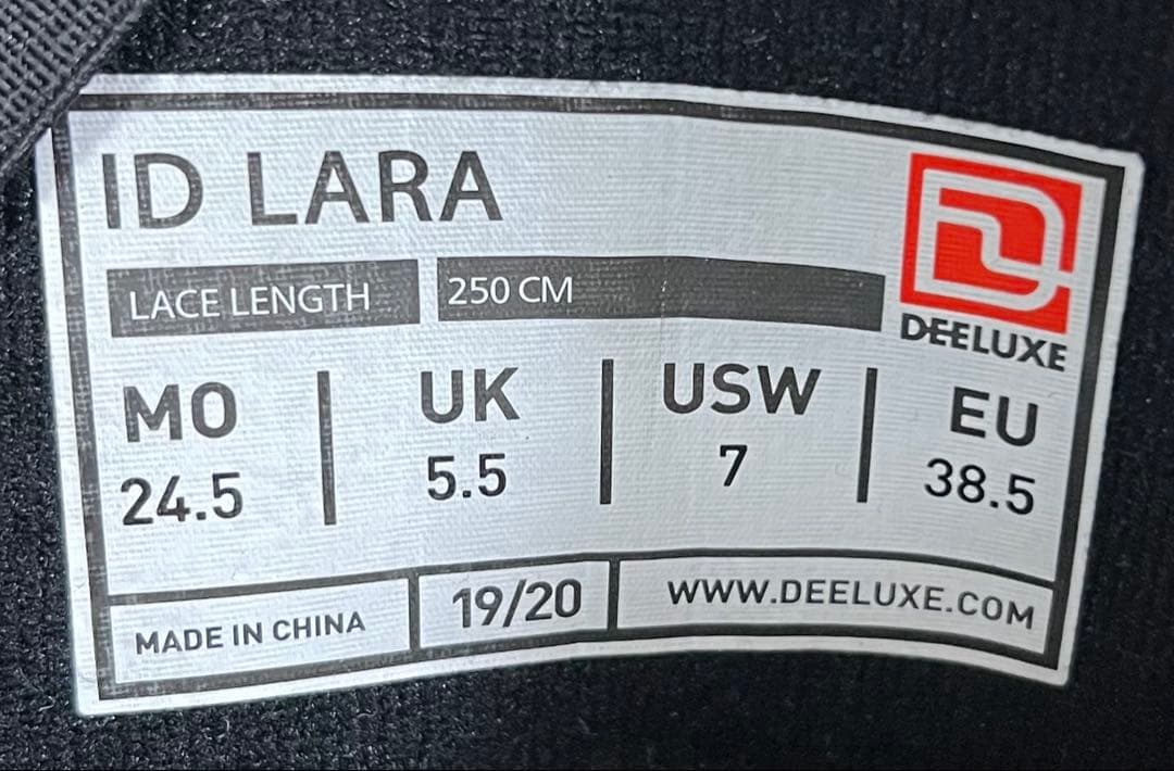 【即日発送】DEELUXE ID LARA 24.5cm 19-20モデル