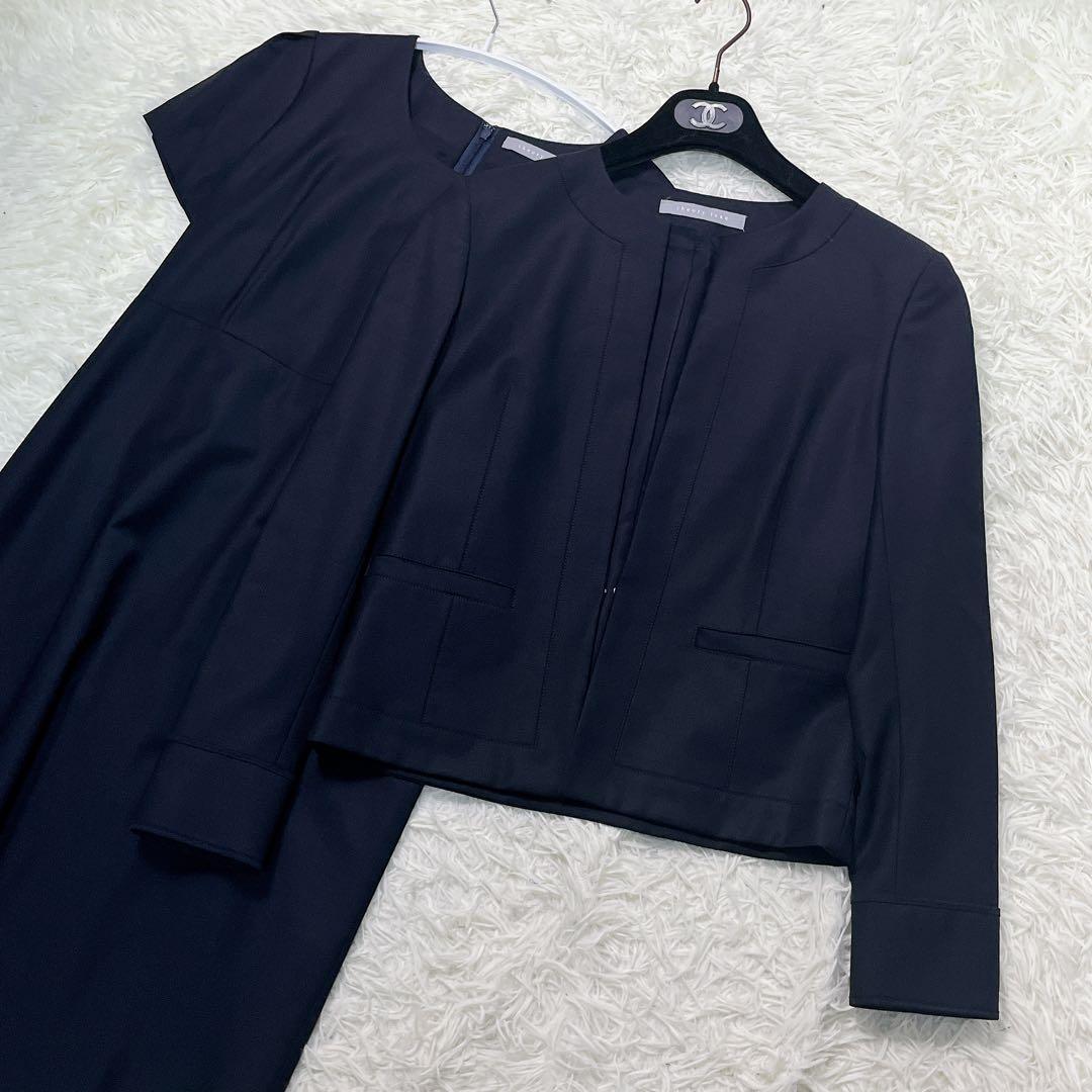 【美品】theory luxe　executive セットアップ ワンピース 紺