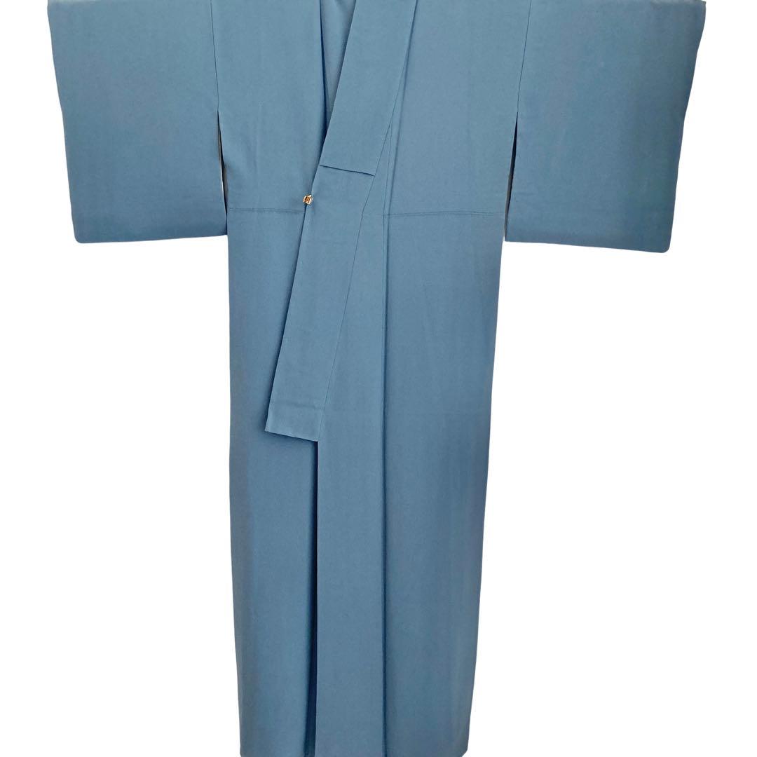 ブルーグレー 礼装 色無地 着物 卒入学式 七五三 パーティー フルセット