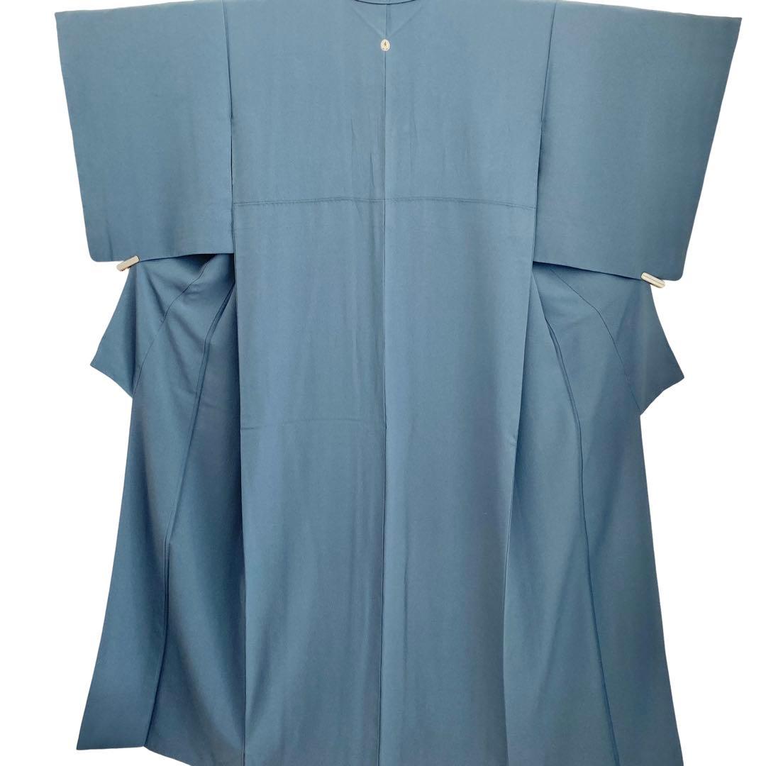 ブルーグレー 礼装 色無地 着物 卒入学式 七五三 パーティー フルセット