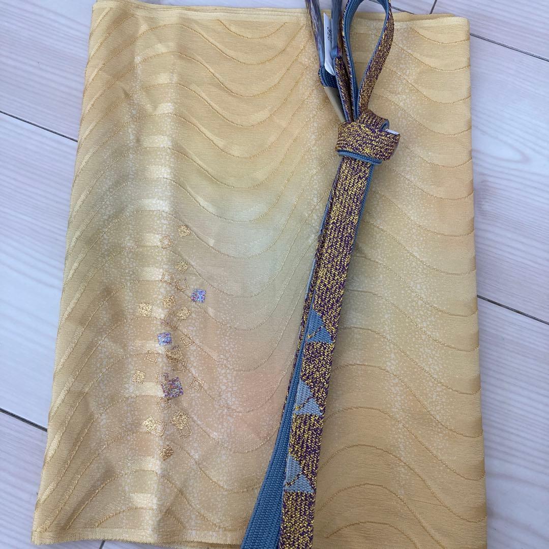 ブルーグレー 礼装 色無地 着物 卒入学式 七五三 パーティー フルセット