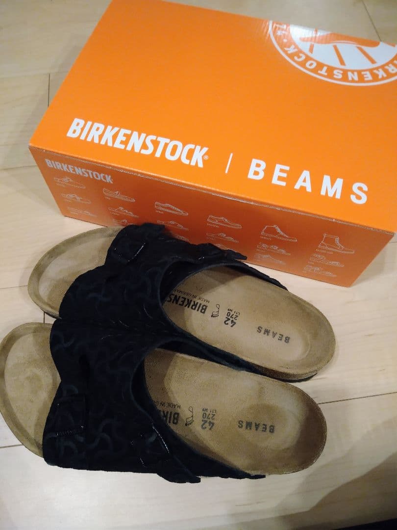BIRKENSTOCK BEAMSコラボ ブラックサンダル