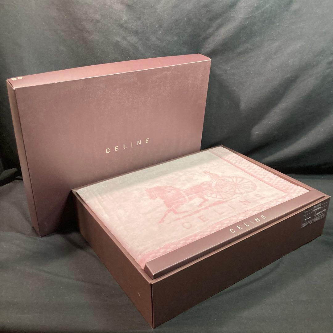 【新品未使用】セリーヌ タオルケット 140×200cm 綿100%