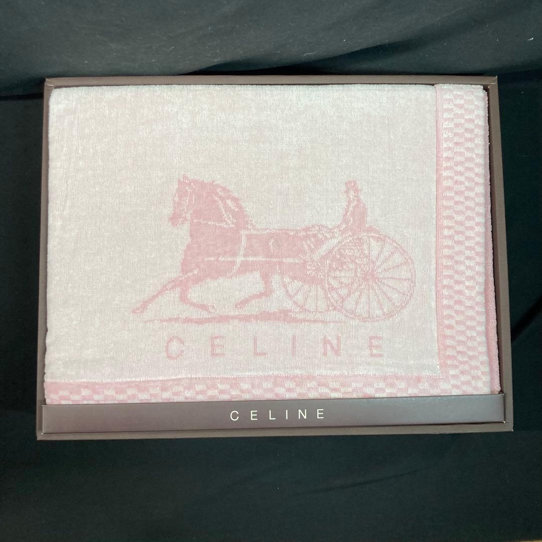 【新品未使用】セリーヌ タオルケット 140×200cm 綿100%