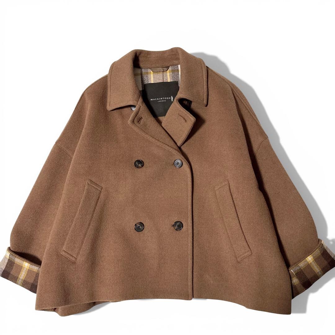 極美品✨️24AW　定価11万　マッキントッシュ　FYVIE チェックウールコート