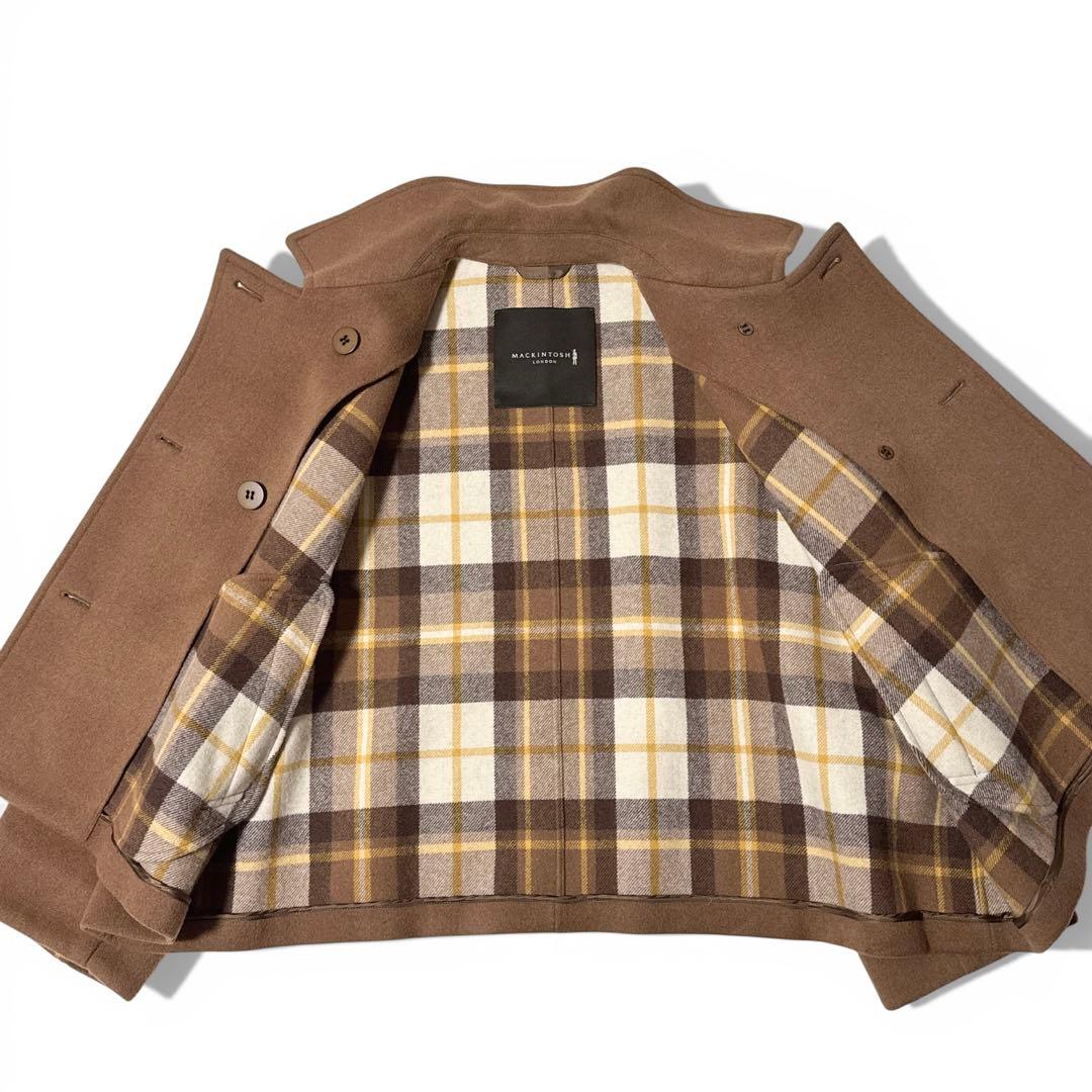 極美品✨️24AW　定価11万　マッキントッシュ　FYVIE チェックウールコート