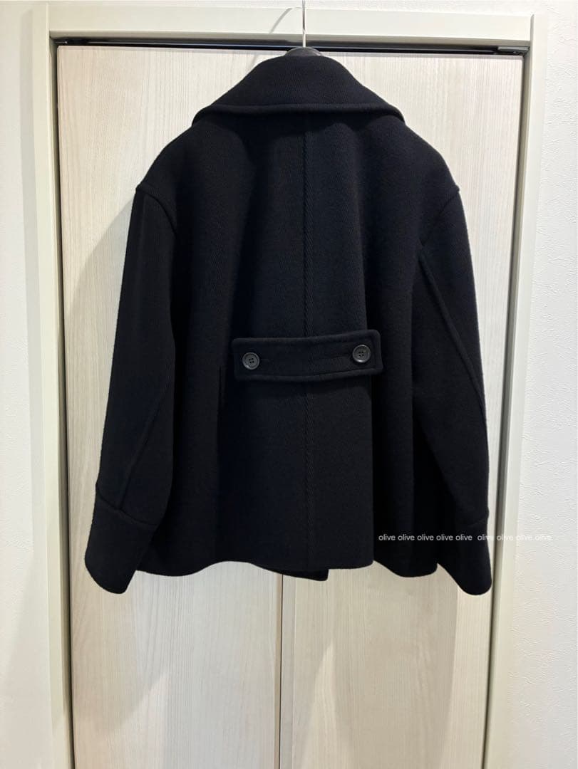 23区ヘリンボーン ショート ピーコート