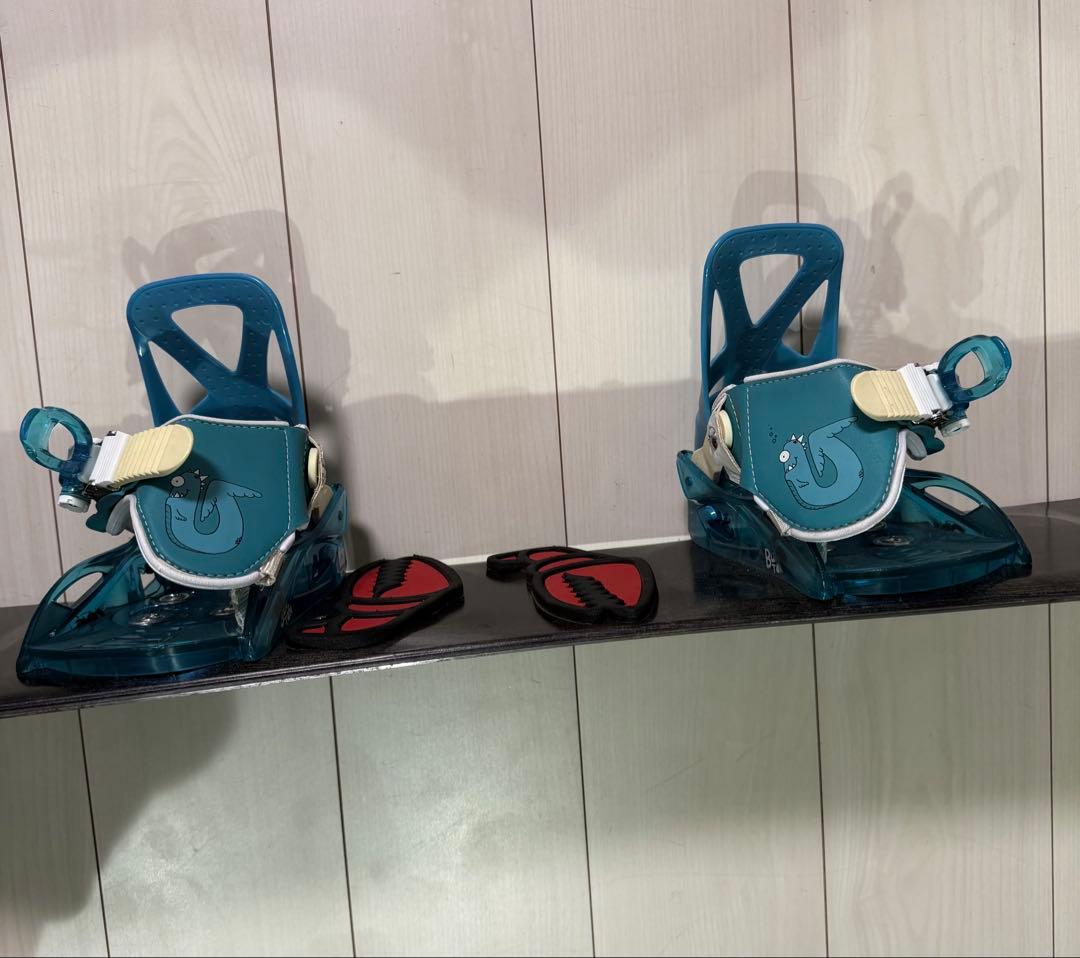 2021-22RIDEキッズスノーボード90バインディング、ブーツセット