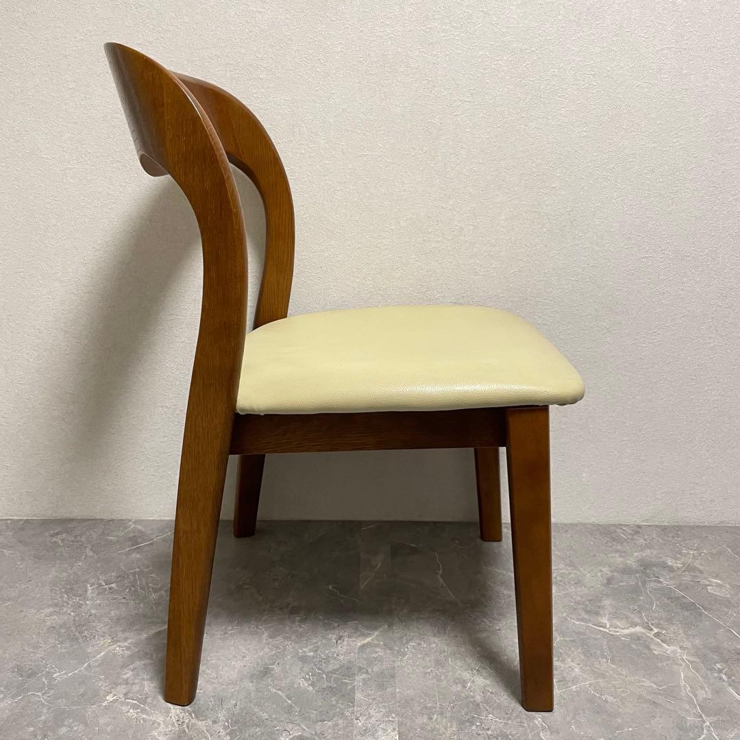 飛騨家具　シラカワムンク　ダイニングチェア　北欧モダン　オーク無垢材 ２脚セット