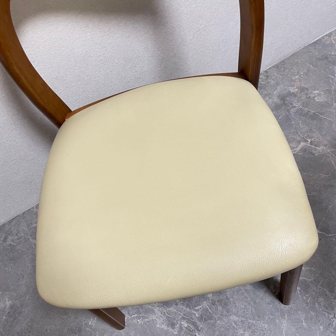 飛騨家具　シラカワムンク　ダイニングチェア　北欧モダン　オーク無垢材 ２脚セット