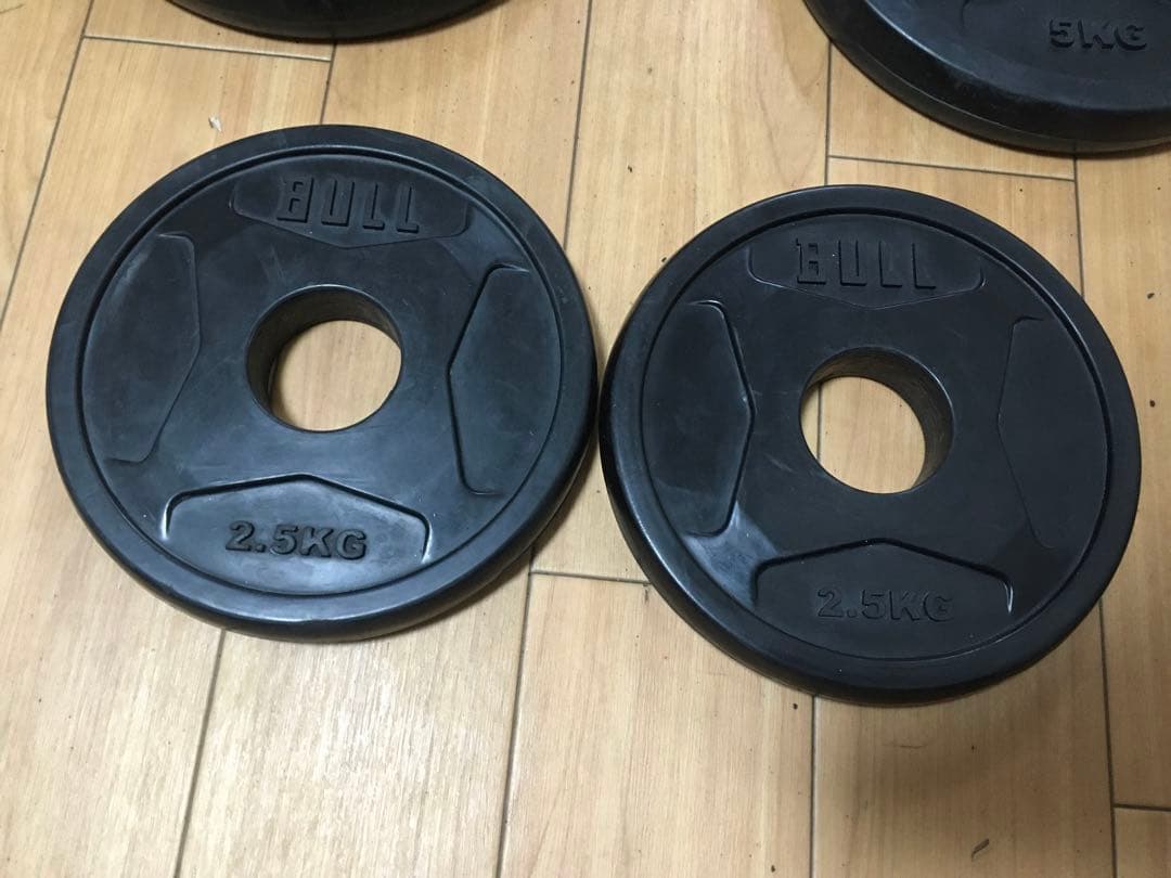 ufuku ブル オリンピックバーベルプレート穴径50mm 計 65kg