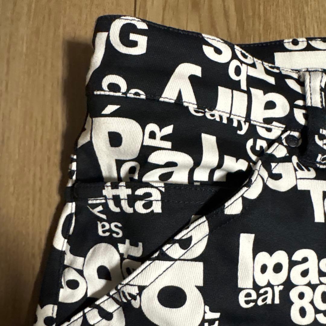【美品】PEARLY GATES アルファベットプリントパンツ