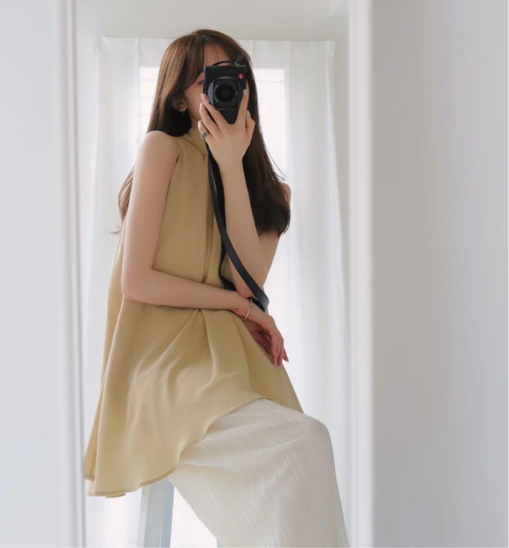 トップス ceilon chiffon tie blouse