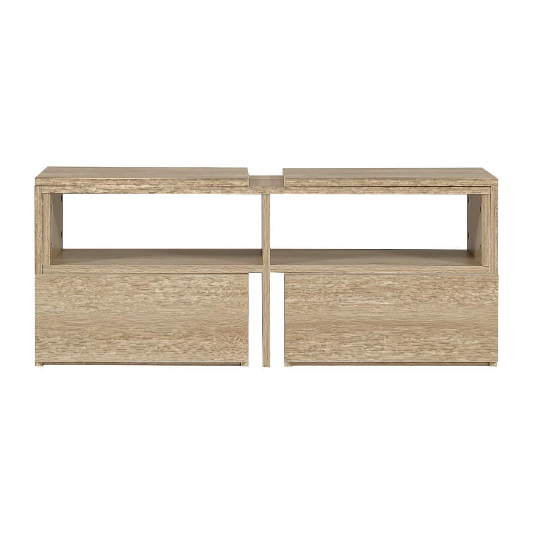 超人気！テレビ台 ローボード コーナーテレビ台 伸縮自由 Natural