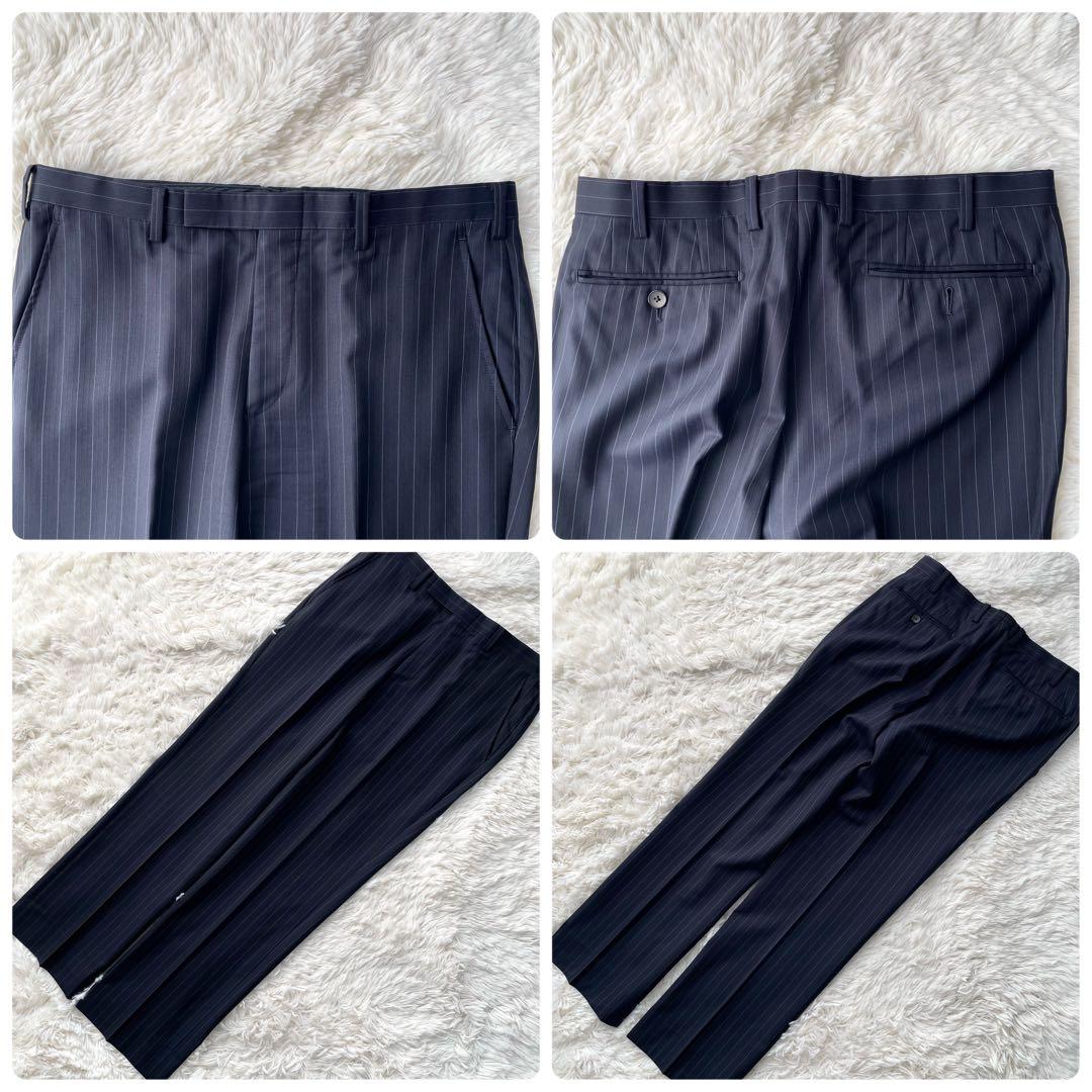 美品✨バーバリーブラックレーベル　セットアップ　3ピース　スーツ　紺　S