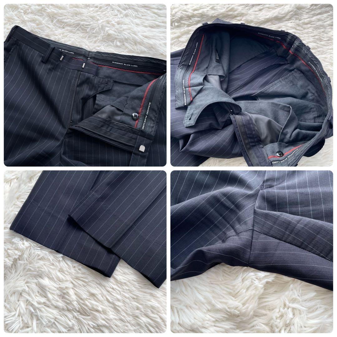 美品✨バーバリーブラックレーベル　セットアップ　3ピース　スーツ　紺　S