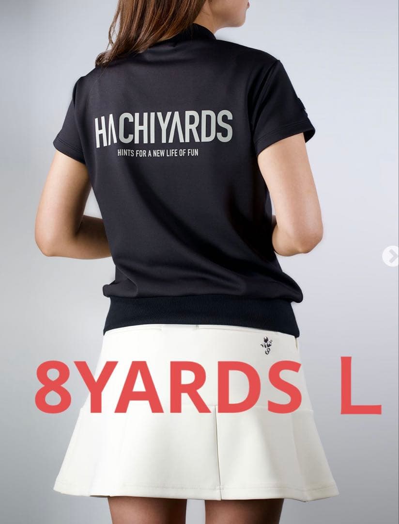 ハチヤーズ　モックネック　レディースＬ　ブラック