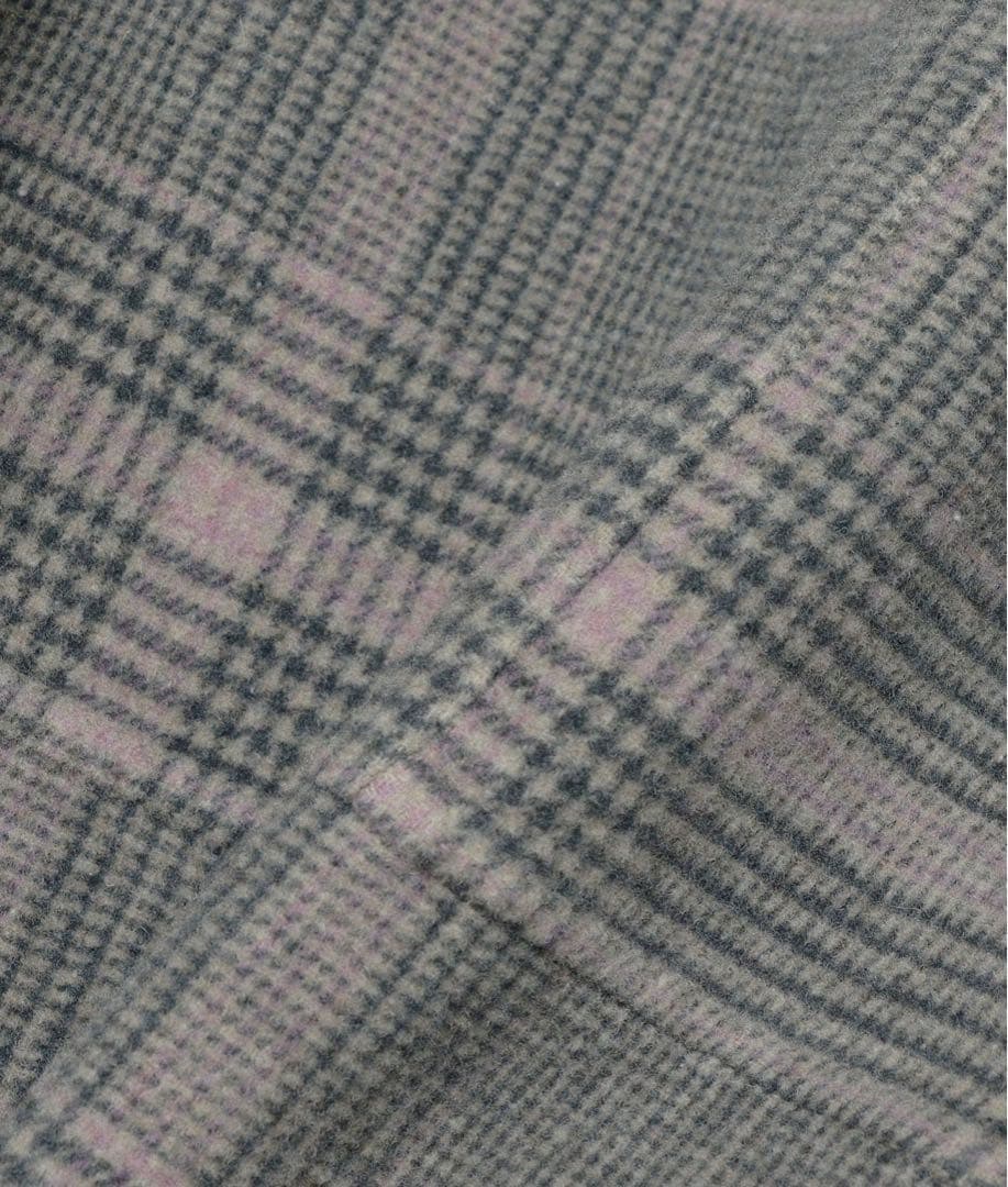 美品 quaranciel カランシエル リバー ケープ コート チェック