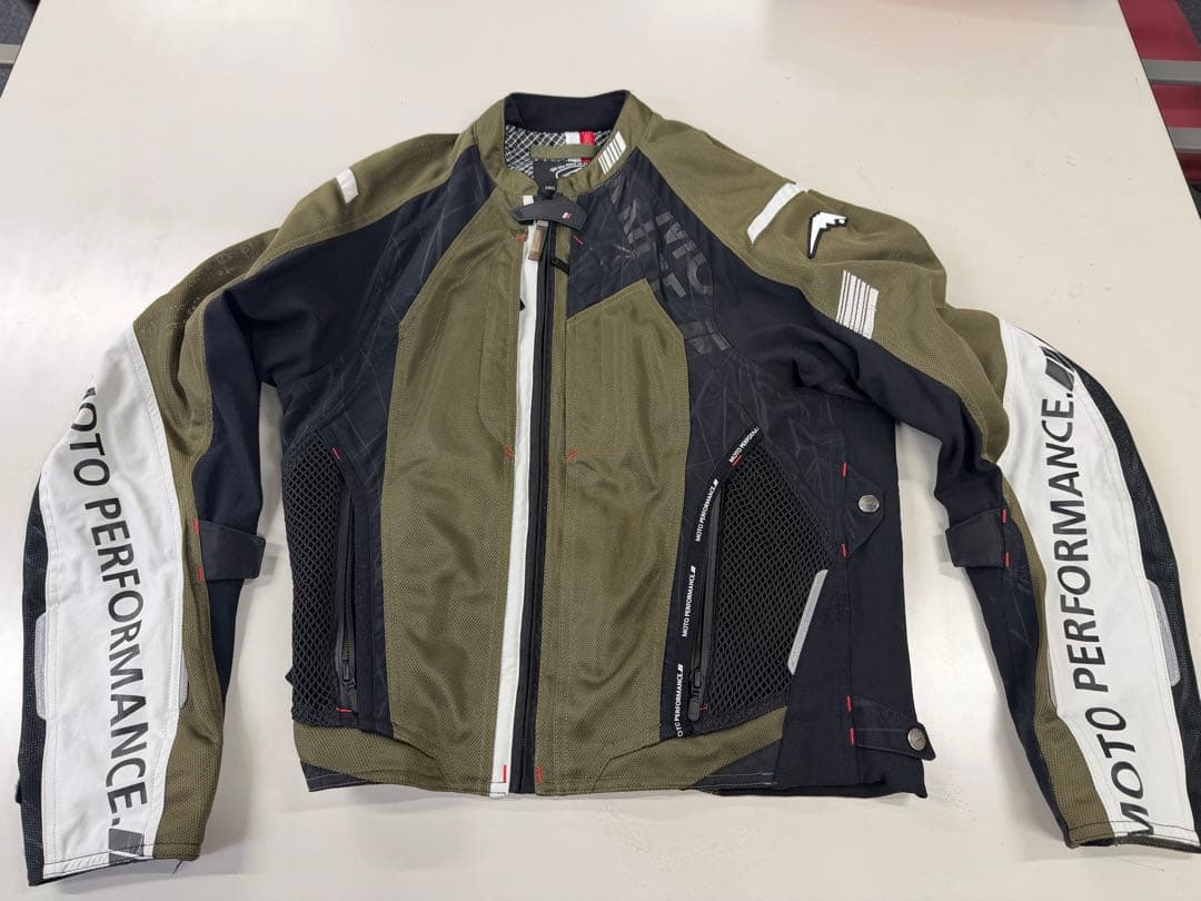 KUSHITANI メッシュジャケット L/XL オリーブ/ブラック