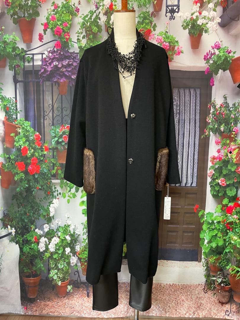 ☆きき☆211S＆Imprimeウール 上質♪ ファーポケット付きコート