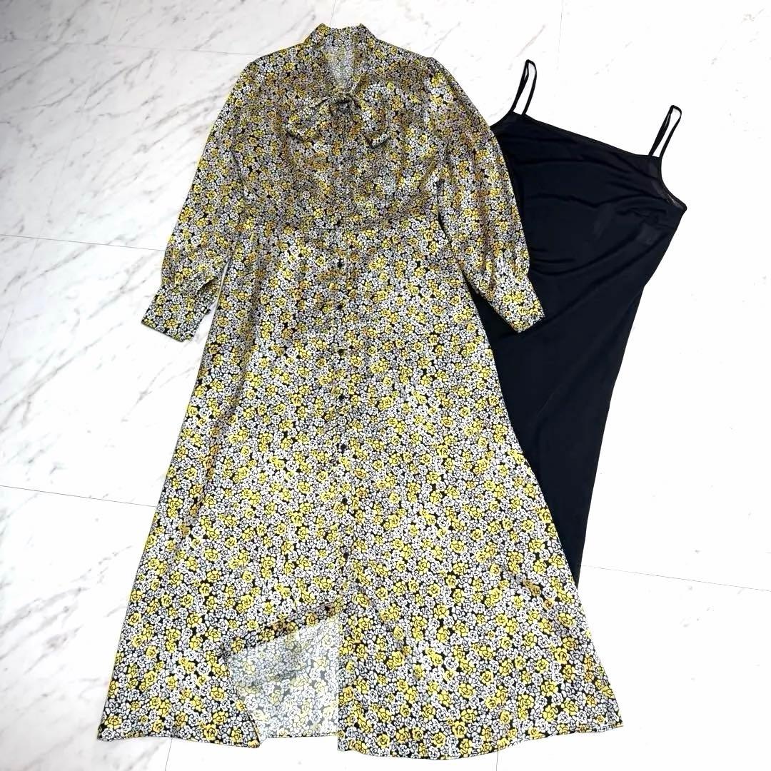 未使用✨️2024✨️完売品 アルアバイル プチフルールプリントワンピース ボウタイ