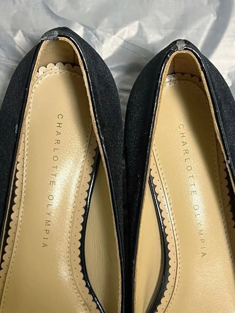 Charlotte Olympia kitty フラット パンプス 39 黒