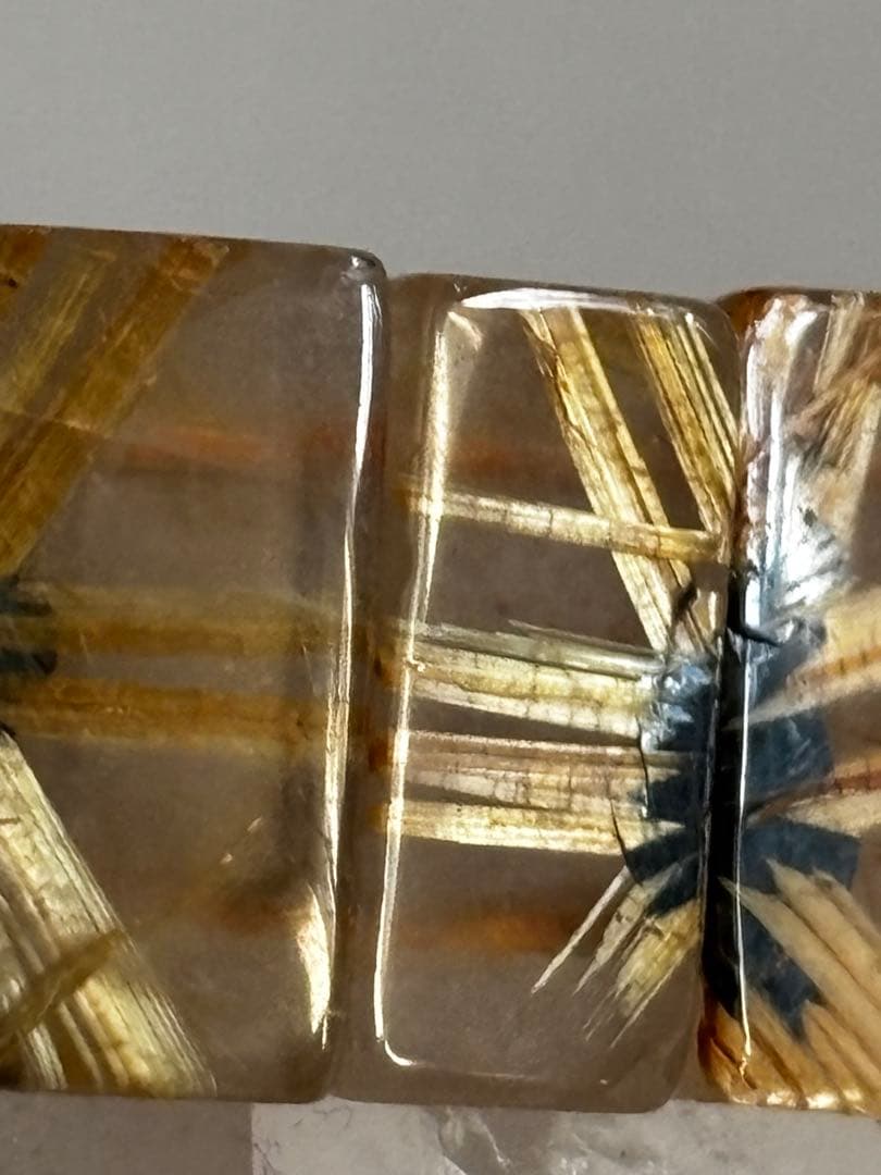 タイチンルチル（ヘマタイト共生）バングルNO260