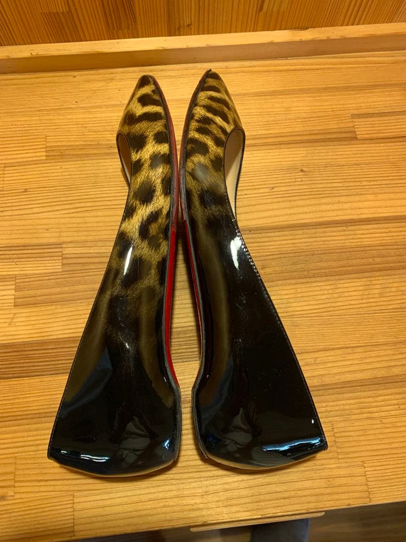 M*』様 ルブタン フラットシューズ　レオパード　パンプス　37